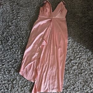 Lulu's Blush Asymmetrical Dress